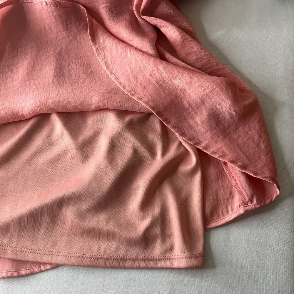Show Me Your Mumu Gomez Mini Dress Satin Pink Size M - Picture 11 of 13
